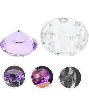 FRCOLOR Glitter Containers Nail Glass Cup 6x6cm Purple - Buy Online on GoSupps.com