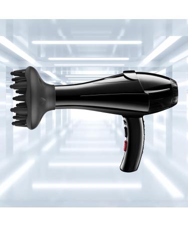 Cigooxm Universal Hair Dryer Diffuser for Curly Wavy Hair Blow Dryer Attachment for 1.77in Dryer Nozzle Dry Hair Much Evenly Black - Buy Online on GoSupps.com