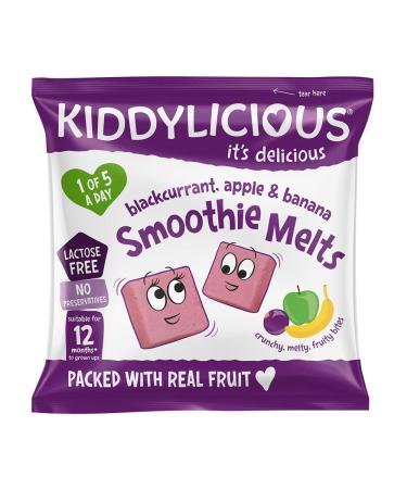Kiddylicious Blackcurrant and Apple Smoothie Melts 6g (Pack of 16)