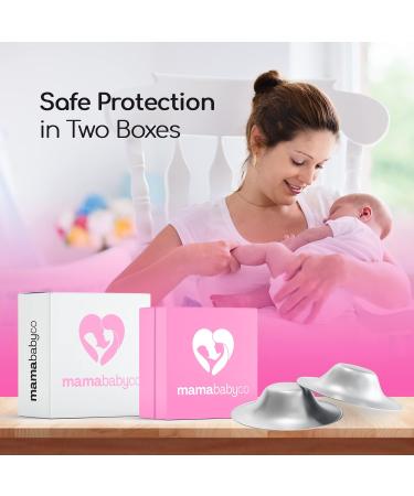 MamaBabyCo 999 Silver Nursing Cups XL - Nipple Shields for Breastfeeding - Buy Online on GoSupps.com