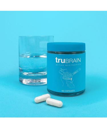 TruBrain Nootropic Capsules - Boost Focus, Energy, Clarity | Fast-Absorbing Brain Enhancing Capsules for Improved Memory and Productivity - Buy Online on GoSupps.com
