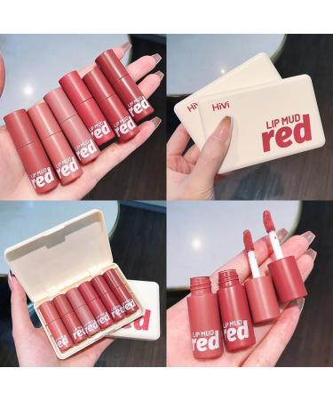LAMUSELAND Matte Lipstick Set - 6 Long-Lasting Nude Colors | Waterproof Velvet Lip Gloss Kit | Perfect Makeup Gift for Women & Girls - Buy Online on GoSupps.com