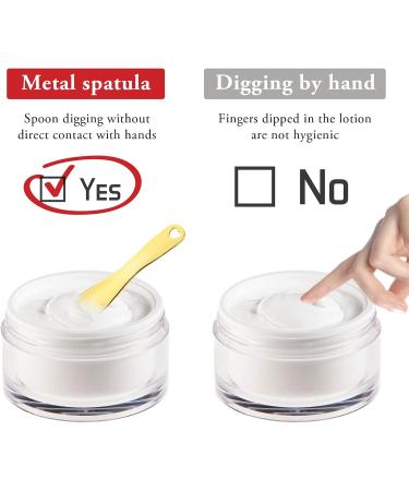 WLLHYF 3 PCS Metal Cosmetic Spatula Stick Set for Skincare - Beauty Spa Spoon for Facial Cream Mask Mixing - Buy Online on GoSupps.com