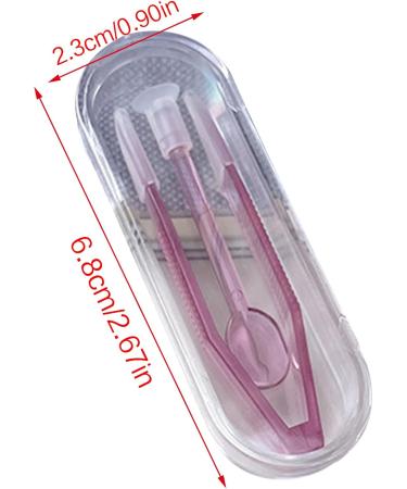 Buy HNSDSVCD Portable Tool Set for Inserting & Removing Contact Lenses Multifunctional Tweezers Shovels and Clear Carrier Bag for Home & Travel - Buy Online on GoSupps.com