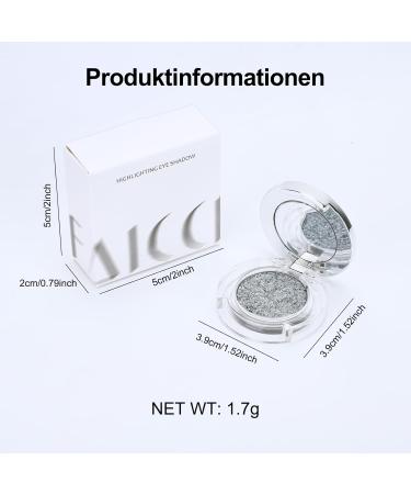 bark Erinde Single Glitter eye shadow highly pigmented single color eye shadow with fine shine longlasting and waterresistant easy to apply for radiant eye makeup looks vegan 01 - Buy Online on GoSupps.com