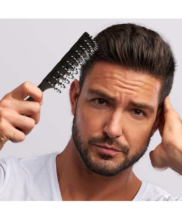Kaiercat Professional Men's Hair Brush Set - Ventilated Styling & Thong Brush for Men & Women - Buy Online on GoSupps.com