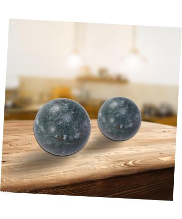 Lalafina 6 Pack Baoding Balls - Chinese Exercise Balls for Hand Massage & Tai Chi - Medium Black Marble Spheres - Buy Online on GoSupps.com