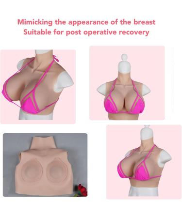 Tmishion Silicone Fake Breasts for Crossdressers | Mastectomy Prosthesis C-Cup | High-Quality Soft Silicone Enhancements - Buy Online on GoSupps.com