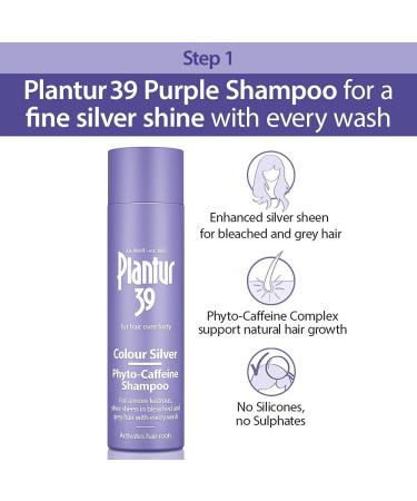 Dr AS Plantur 39 Purple shampoo and conditioner set improved silver shine for bleached and gray hair prevents and reduces hair loss and supports hair growth 1 x shampoo 250 ml 2 x conditioner 150 - Buy Online on GoSupps.com
