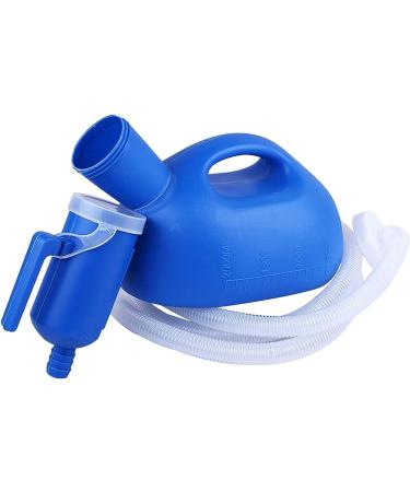 Potty Men's Male Bed Urinal Potty Pee Bottle 2000ML Collector with 1.3M Tube