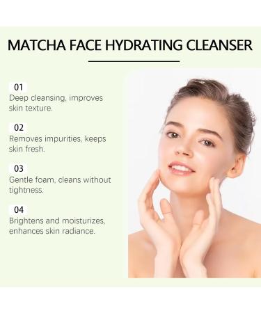 Matcha Moisturizing Facial Cleanser - Gentle Pore Cleansing Oil-Control Daily Skincare For Fresh & Healthy Glow (No Tightening)(2PCS) - Buy Online on GoSupps.com