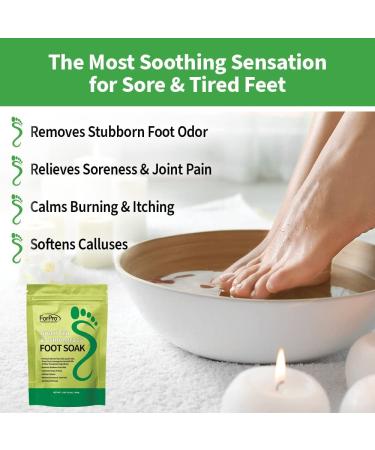 ForPro Green Tea & Lemongrass Foot Soak with Sea & Epsom Salt - 48 Ounces (3 1-lb Packs) - Buy Online on GoSupps.com