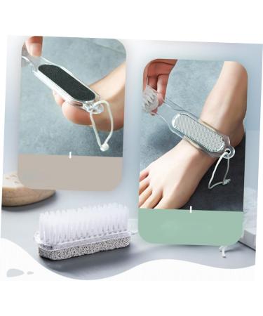minkissy 4 1 Feet Scrubber Dead Skin Metal Scraper Nail Scraper Foot Pumice Stone Heel Pumice Stones Metal Scrubber Pumice Stone for Feet Stain Removal Fingernail Kit Bristles Smooth - Buy Online on GoSupps.com