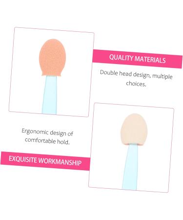 Ipetboom 300 pcs Cosmetic Makeup Sponge Eyeshadow Double-headed Tool Applicator Dual-sides 6.5x1.3cmx3pcs Bluex3pcs - Buy Online on GoSupps.com