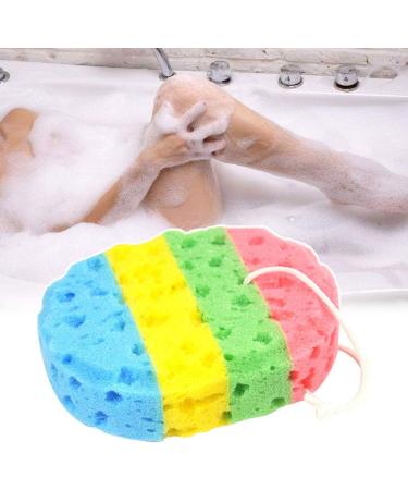 Buy Frcolor 2pcs Bath Sponge Set Colorful Oval Seaweed Scrubber | International Shipping Available - Buy Online on GoSupps.com