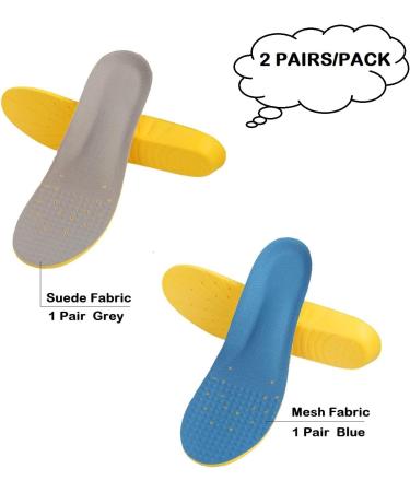 Plantar Fasciitis Orthotic Shoe Insoles - Cushioned Arch Support and Heel Cushioning (L Women 8-13 / Men 7-12) - Buy Online on GoSupps.com