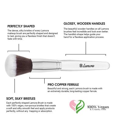 6-Piece Foundation Blush Powder Brush Set - Top-Quality Synthetic Bristles - Essential Makeup Kit - Buy Online on GoSupps.com