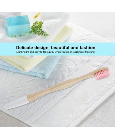 Eco-Friendly Bamboo Toothbrush for Adults - Soft Hair Sustainable Red Color - Buy Online on GoSupps.com