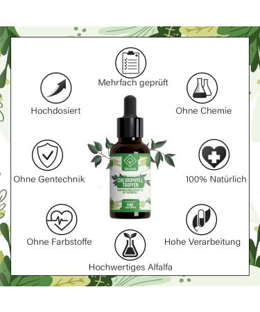 ENOLENIA Chlorophyll Drops High-Dose Alfalfa for Weight Loss & Fat Metabolism | 50ml Natural Additive-Free Formula - Buy Online on GoSupps.com