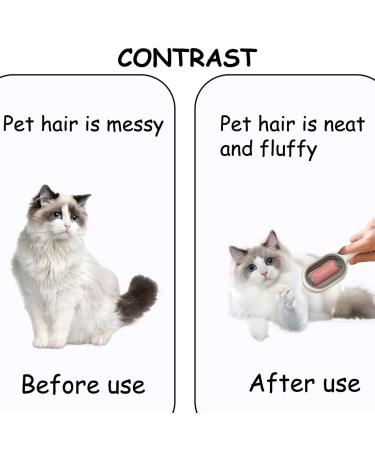 Universal Cat Brush for Long & Short Haired Cats - Cats Ridge Water Brush & Hair Remover | Rosa - Buy Online on GoSupps.com
