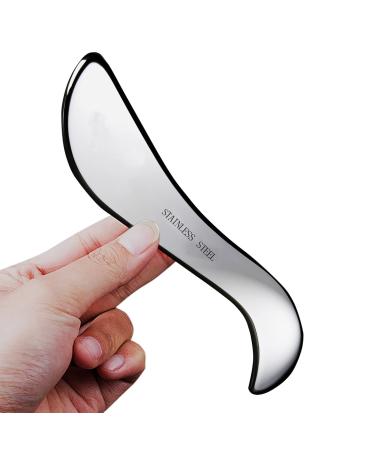 Stainless Steel Gua Sha Muscle Scraper Tool,Scar Tissue Tool,Physical Therapy Tools,Muscle Scraping Tool,Guasha Massage Scraper,IASTM Tools,Fascia Scraper,Skin Scraping Tool,Soft Tissue Massage Tool Muscle Scraper Tool(Sty…