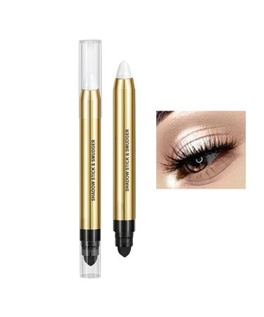 6 Color Neutral Eyeshadow Stick with Blending Brush - Waterproof & Long Lasting Eye Brightener for Smoky Metallic Makeup - Pearl Pink Brown - 01 - Buy Online on GoSupps.com