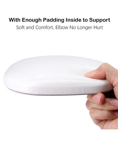 Nail Arm Rest Elbow Cushion - Microfiber Leather Hand Rest Pad for Nail Techs - White - Buy Online on GoSupps.com