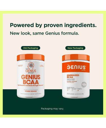 Genius BCAA Powder - Orange Flavor, 20 Servings | Boost Energy & Recovery - Buy Online on GoSupps.com