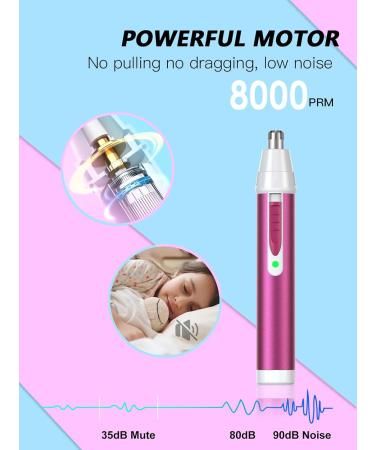 Rechargeable Nose Hair Trimmer for Women - 2023 2-in-1 Painless Ear & Facial Hair Trimmer | Washable & Low Noise - Buy Online on GoSupps.com