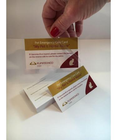 Pet Emergency Card with Self Laminating Pouch and Tick Remover Key Cat - Buy Online on GoSupps.com