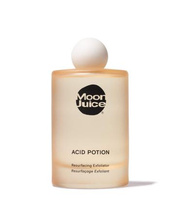 Acid Potion by Moon Juice - Vegan Liquid Exfoliator - Unclogs Pores & Resurfaces Skin - AHA + BHA complex with Glycolic Acid, Lactic Acid, Salicylic Acid & Niacinamide - Clean & Cruelty-Free (3.3oz)