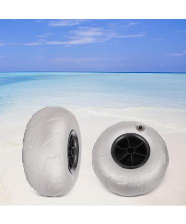 Beach Balloon Wheels 9 Inches Replacement Balloon Sand TiresBuggy Wheels for Kayak Dolly Pack Of 2 