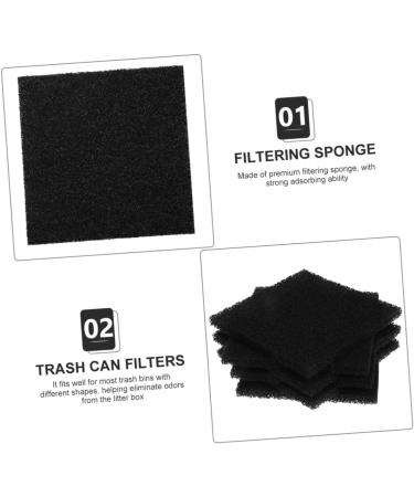 Partykindom 6-Pack Activated Carbon Filters - Trash Can Sponge Filter for Odor Control | International Shipping Available - Buy Online on GoSupps.com