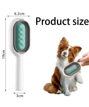 Buy Multifunctional Cat Brush with Water - Perfect for Short Hair & Massage | Blue Pet Hair Removal Comb - Buy Online on GoSupps.com