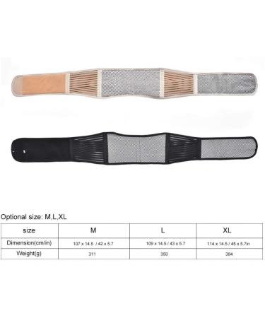 Self-Heated Magnetic Therapy Waist Belt | Breathable Back Support & Pain Relief | Large Beige - Buy Online on GoSupps.com