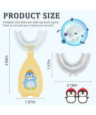 Buy Kids U Shaped Toothbrush - Cute Silicone 360 Oral Care for Children | Best U Shape Manual Toothbrush - Buy Online on GoSupps.com
