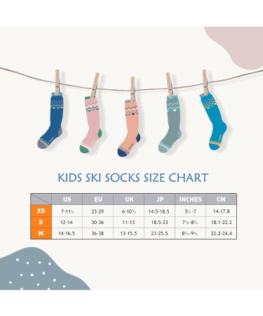 Buy Outdoormasters Unisex Ski Socks - Breathable Winter Snowboarding Socks for Girls & Boys | OTC Design & Anti-Slip Cuffs | Woodland Green (30-36) - Buy Online on GoSupps.com