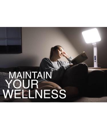 Theralite Aura Qi Light Therapy Sun Lamp - UV Free 10 000 LUX Light Therapy Lamp - Includes Alarm Clock Phone Charger USB Port - Buy Online on GoSupps.com