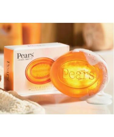 Pears Pure & Gentle Transparent Soap Bar 4x100 g (Natural Oils)+ Dr Cosi Natural Wooden Bamboo Soap Dish Storage Holder - Buy Online on GoSupps.com