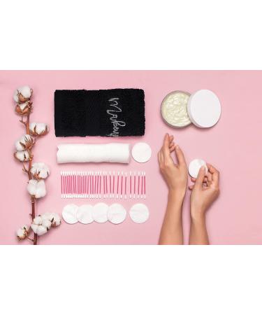 Zuperia 100% Cotton Makeup Remover Wash Cloth - Quick Dry Fingertip Face Towel (6 Pack, Black) - Buy Online on GoSupps.com