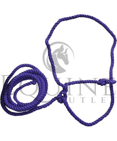 Equine Outlet Adjustable Small Rope Halter - Pony Sheep Llama Section A Shetland Calf (Pink/Purple) Pink / Purple - Buy Online on GoSupps.com