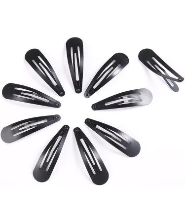 30 Pcs Black 5cm Barrettes Women Metal Snap Hair Clips Accessories Barrettes for Women Snap Hair Clips for Kids Teens Women - Buy Online on GoSupps.com