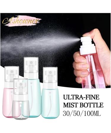 3pcs Blue Refillable Spray Bottles - Portable Moisturizing Perfume & Travel Cosmetic Containers - Buy Online on GoSupps.com