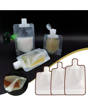 Travel Cosmetic Bag Transparent PE Choose 30/50/100ml Size Durable Reusable Design (L) - Buy Online on GoSupps.com