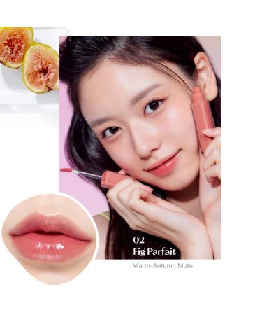 ETUDE Fruity Dewy Tint 02 Fig Parfait | Vegan Lip Stain | Watercolor Finish | Essential Ingredients for Perfect Lips - Buy Online on GoSupps.com
