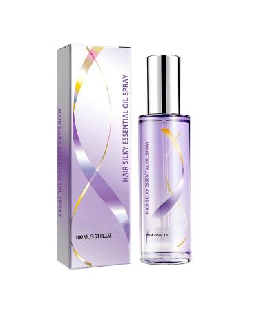 Perfumed Hair Care Essential Oil Spray Smoothing and Fluffy Hair Oil Moisturizing and Bbrightening Hair Care Oil Purple Purple 4.5 Fl Oz (Pack of 1)