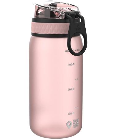 Ion8 Kids Water Bottle 350ml - Leak Proof, BPA Free, Dishwasher Safe - Rose Quartz with Carry Handle and Secure Lock - Buy Online on GoSupps.com