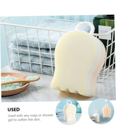 Beavorty 6 Pcs Exfoliating Bath Sponge Set - Comfortable Rubbing Balls Facial & Body Loofah - Ideal for Skin Care - White Polyester - Buy Online on GoSupps.com