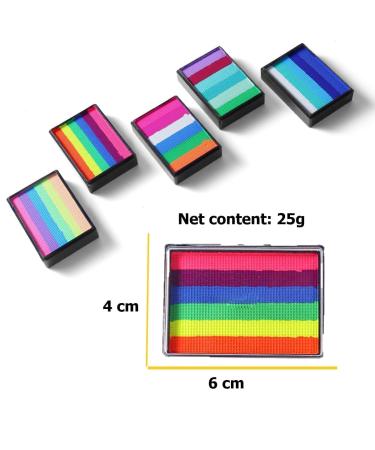  KARLOR 6-Color Face Palette - 25g - 6 Mixed Colors - Colorful - Water-Soluble - For Carnival Halloween Festivals - Makeup (02#) - Buy Online on GoSupps.com