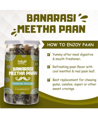 TNO Real Leaf Banarasi Meetha Paan Mukhwas (Without Supari & Areca Nut) - 200g - Buy Online on GoSupps.com